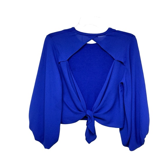 459 - ZARA CROP TOP - ROYAL BLUE - Picture 7 of 13